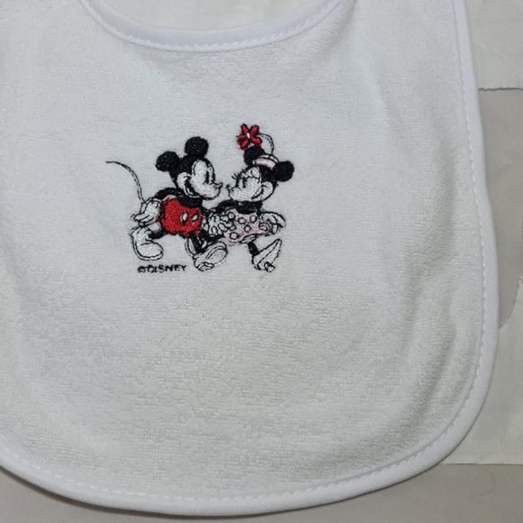 Other - Mickey & Minnie Mouse Baby Bib